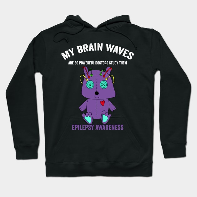 epilepsy awareness month - epilepsy warrior and epilepsy fighter support Hoodie by Merchpasha1